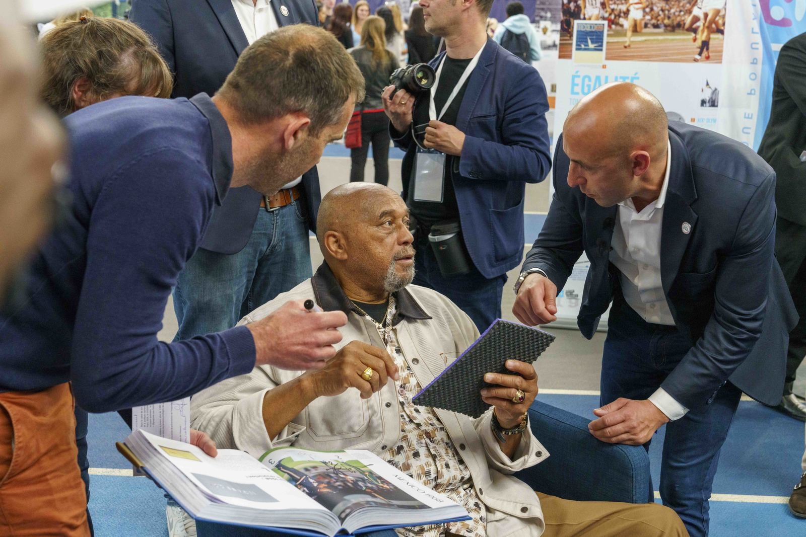 reportage avant les JO et aussi photographie de Tommie Smith